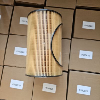 Elemento di filtro dell'olio per escavatore di prim'ordine P550820 altezza mm 202 e diametro interno mm 57